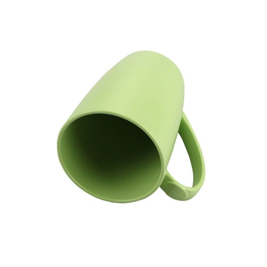 Light Green Bamboo Coffee Mugs Flat